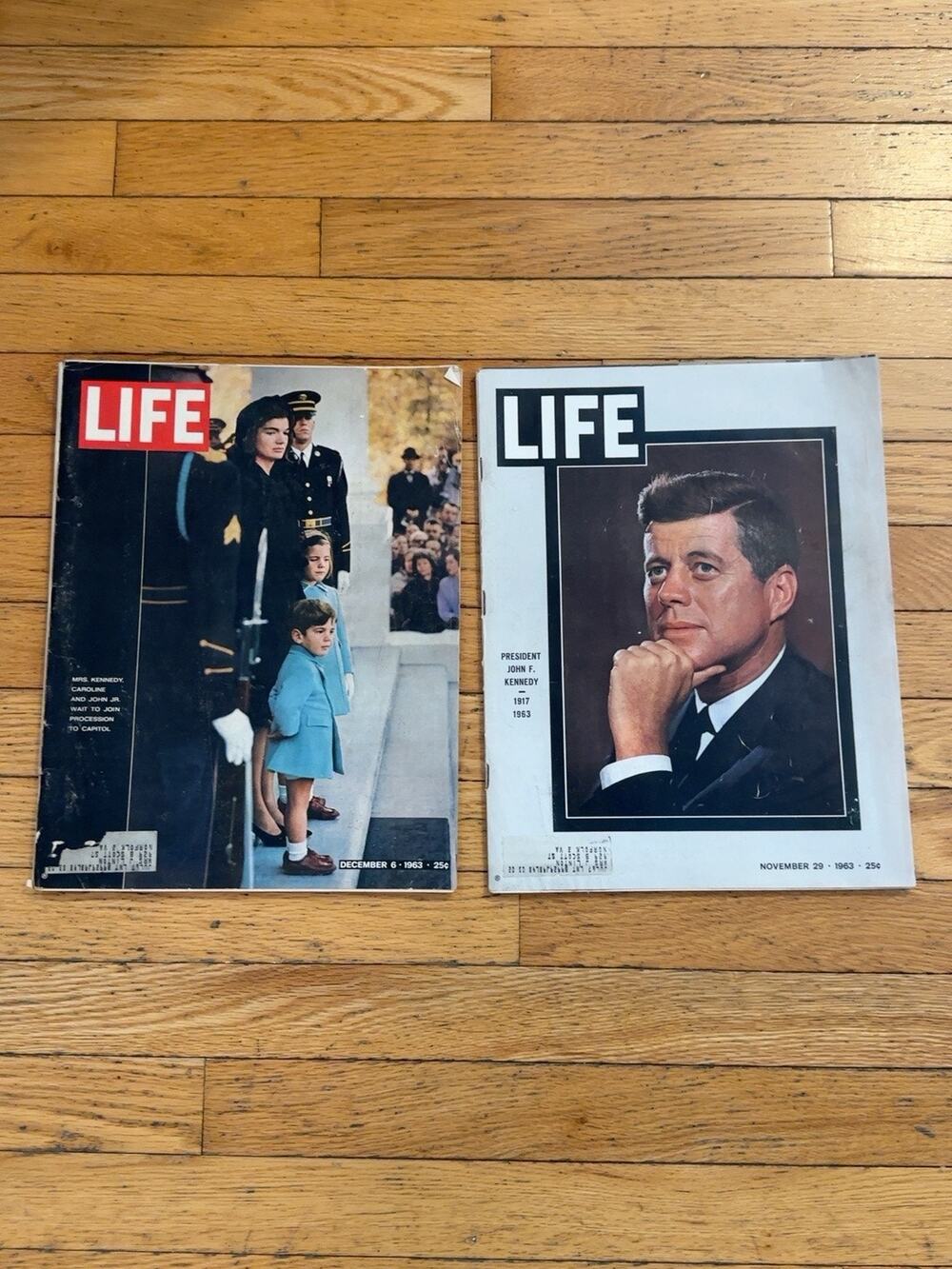 Lot 2 LIFE Magazine JFK John F Kennedy Memorial Issues Nov 29 Dec 6 1963 Vintage